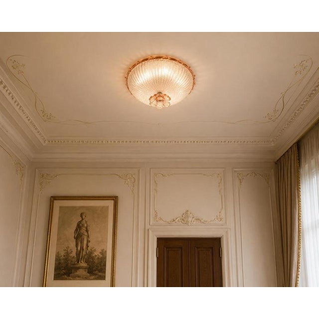 Pink Murano Glass Ceiling Light, 1980s For Sale - Image 4 of 12