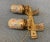 Mid 20th Century Spanish Brutalist Gilt Iron Electric Wall Sconces - a Pair For Sale - Image 4 of 11