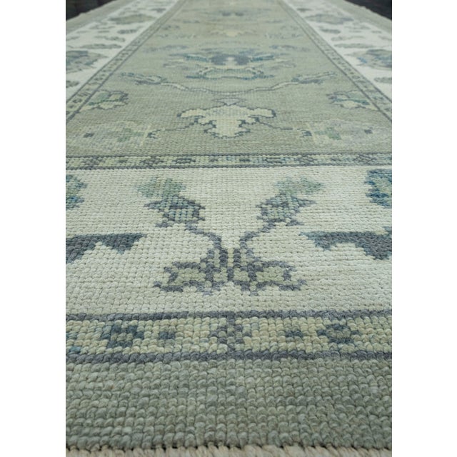 Turkish Oushak Rug 4' x 7'5" #18088 For Sale In Houston - Image 6 of 8