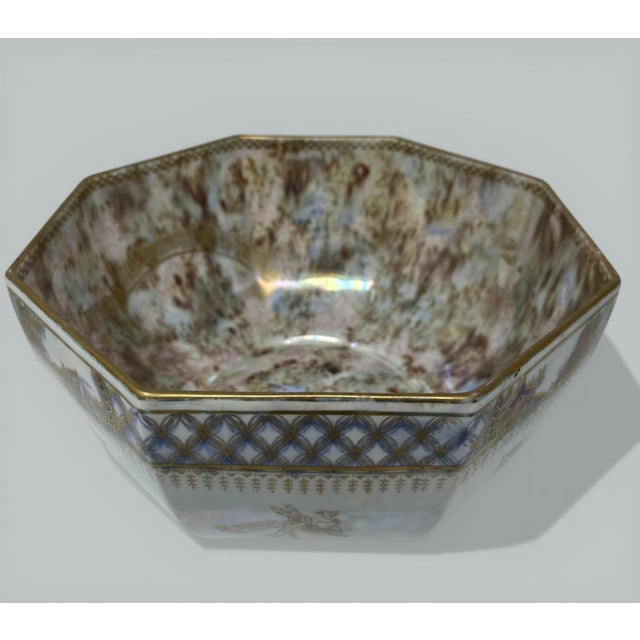Art Deco Wedgwood Celestial Chinese Dragon Lustre Ware Bowl Centerpiece, 1920s For Sale - Image 10 of 13