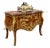 Grand French Louis XV Bombe Commode With Marble Top, Floral Marquetry & Gilt Bronze Ormolu For Sale