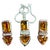 28 Carat Citrine & Diamond Pendant & Matching Earrings 14 Karat Gold Chain Set For Sale - Image 15 of 18