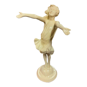 1916 " the Good Fairy" Spelter Metal Nymph Statue by Jessie McCutcheon Raleigh