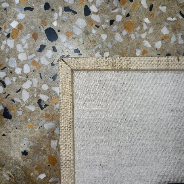 Handmade Botanical Textile Wall Art With Linen Wrapped Frame | Organic Mixed Media Wall Decor | Size:- 18" X 24" For Sale - Image 10 of 18