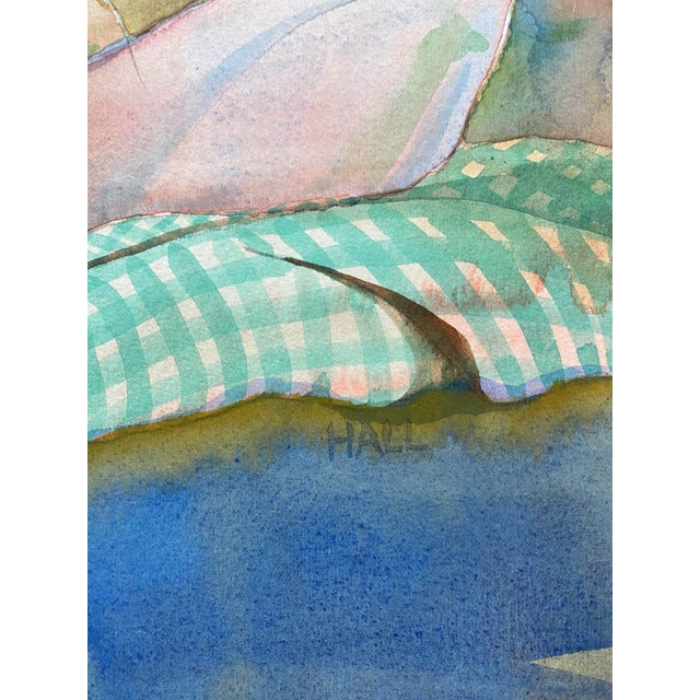 Original Female Nude Watercolor Painting by Jon Hall 1997 For Sale - Image 4 of 5