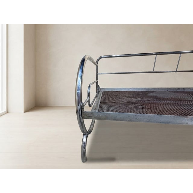 Vintage Chrome Tubular Steel Daybed Frame, Czechoslovakia, 1970 For Sale - Image 6 of 13