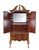Late 20th Century American Drew Highboy Liquor Cabinet, circa 1980s. Features a cherry frame with an open pediment and two...