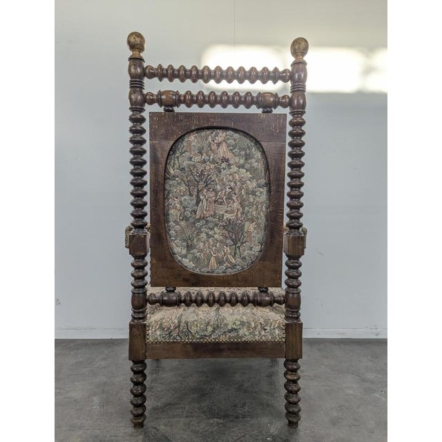 Brutalist Spool Chair, 1880s For Sale - Image 4 of 9