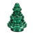 Bring a touch of vintage holiday sparkle to your décor with this set of two green mercury glass Christmas trees, perfectly...