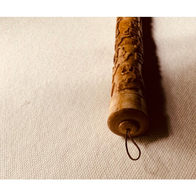 Early 20th Century Chinese Carved Bone Calligraphy Brush - A Diplomat's Treasure For Sale - Image 14 of 18