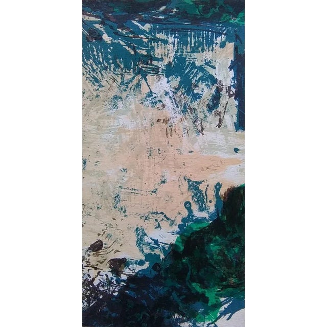 Zao Wou-Ki - Abstract composition Lithograph, 1982 Original lithograph in six colors specially produced for this catalog...