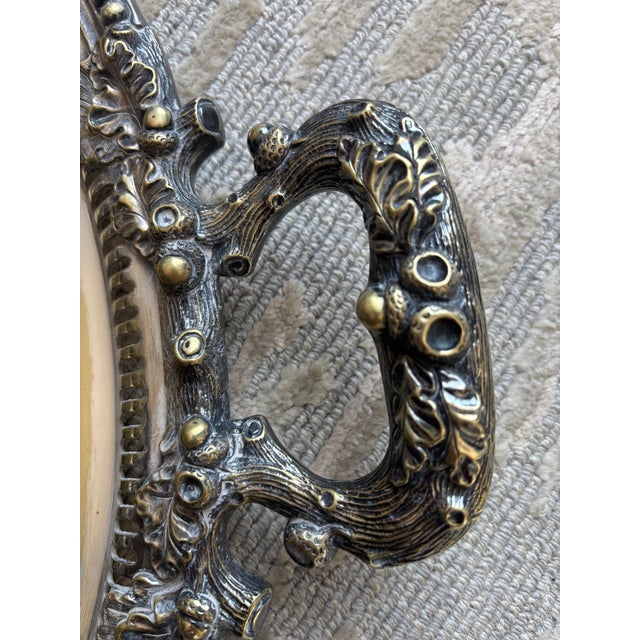 Traditional Monumental Silver Plate Reticulated Tray For Sale - Image 3 of 16