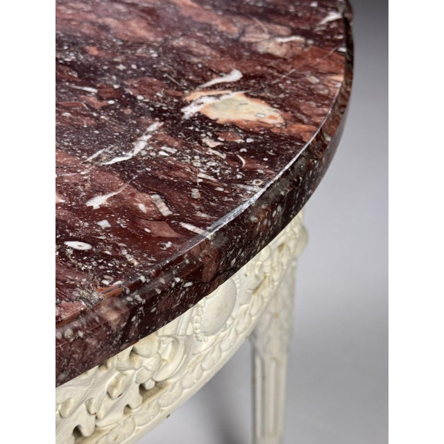 Gueridon Coffee Table with Red Marble Top, 19th Century For Sale - Image 6 of 18