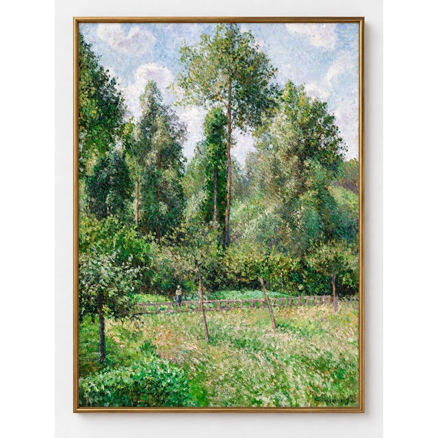Bring French countryside charm to your home with this print reproduction of Camille Pissarro’s Poplars, Éragny (1895)....