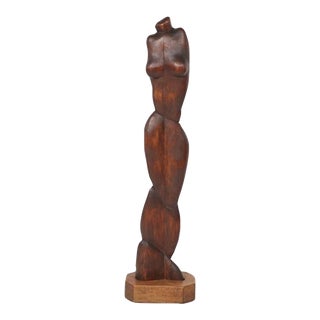 1945 Solly Disner, Torso, Modernist Figurative Sculpture For Sale