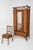 20th Century Victorian English Bamboo and Rattan Wardrobe with Chair, 1920, Set of 2 For Sale - Image 11 of 11
