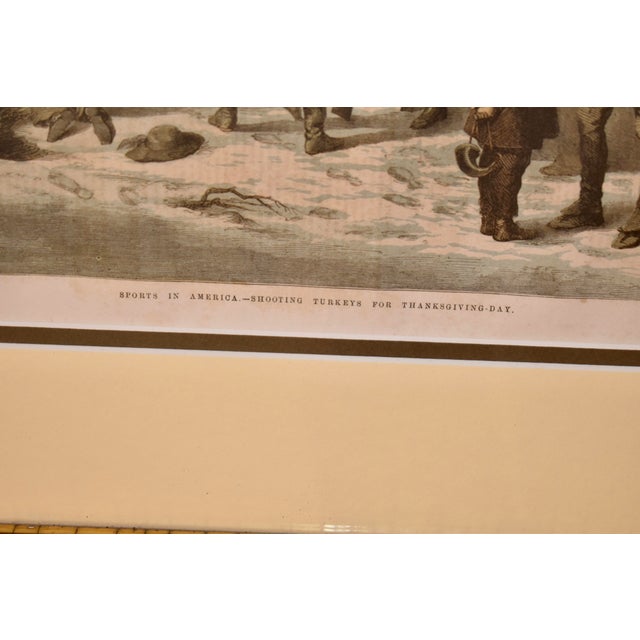 Circa 1859 Framed American Turkey Shoot Sporting Scene For Sale - Image 9 of 15