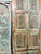 Blue Antique Blue Carved Reclaimed Wood Barn Door – Vintage Architectural Accent 96x36 For Sale - Image 8 of 10