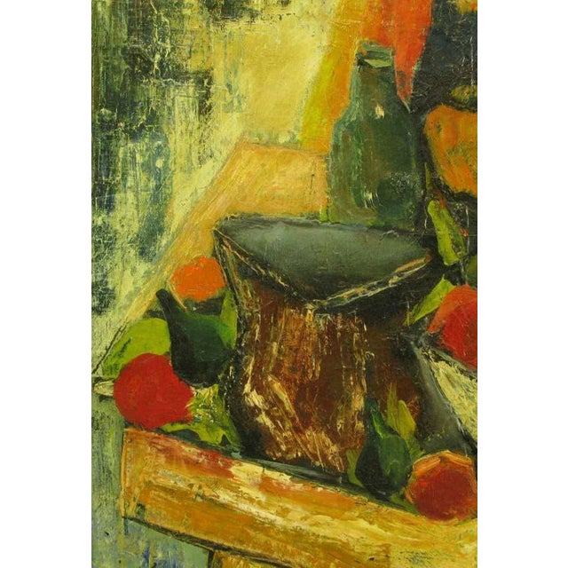 Abstract Henri d'Anty Abstract Still Life Oil on Canvas For Sale - Image 3 of 8