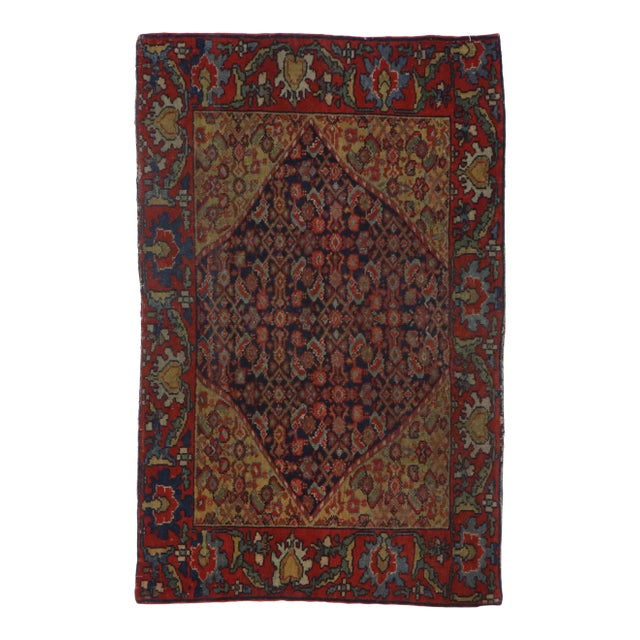 Early 20th Century Persian Malayer Rug, 02'00 X 03'01 For Sale