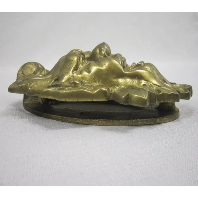 1950s Bacchus Cast Brass Dooe Knocker For Sale - Image 5 of 7