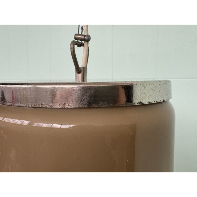 Italian Space Age Glass Pendant Lamp, 1970s For Sale - Image 10 of 14