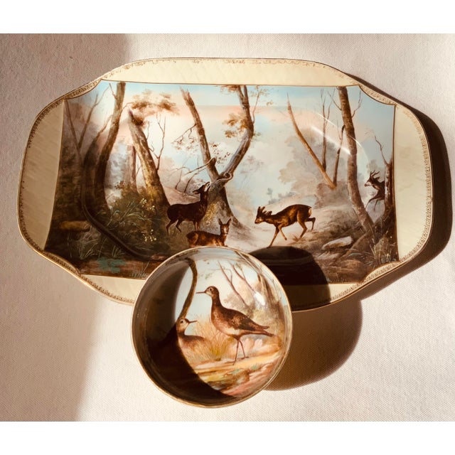 A breathtaking masterpiece from the golden age of French porcelain artistry! This extraordinary Limoges game platter...