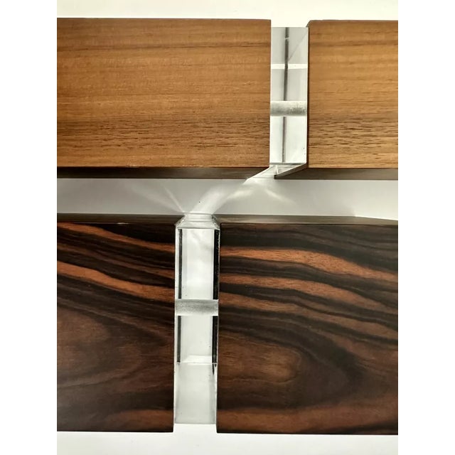 1990s 1990s David Linley Coromandel Cuboid Veneered Wood Candle Holders- Set of 2 For Sale - Image 5 of 8