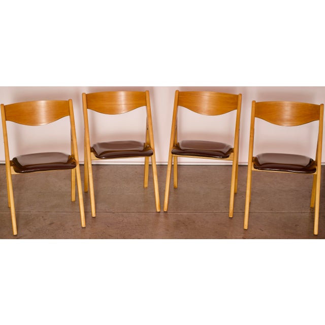 Mid 20th Century Stakmore Co.Inc. Folding Dining Chairs Set of 4