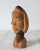Vintage Hand Carved African Wood Bust For Sale - Image 4 of 11
