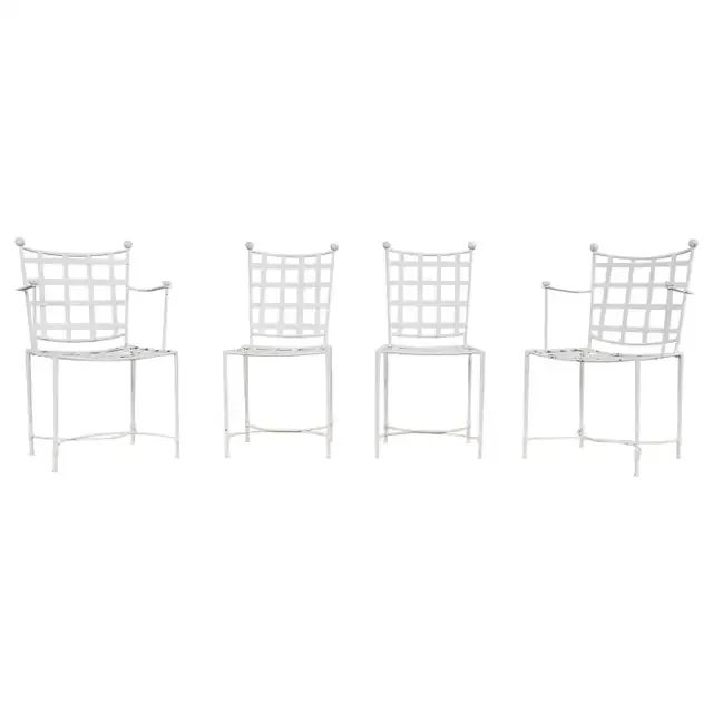 Set of Four Mario Papperzini for Salterini Garden Dining Chairs, Attributed For Sale - Image 13 of 13