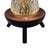 Mid Century Modern Table Lamp with Teak Base and Glass Shade, 1950s For Sale - Image 4 of 8
