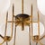 Black Mid-Century Modern Brass and Glass Chandelier, Italy, 1960s For Sale - Image 8 of 10
