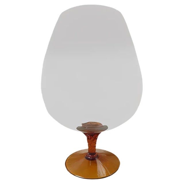 Big Glass Cut Cup by Empoli For Sale