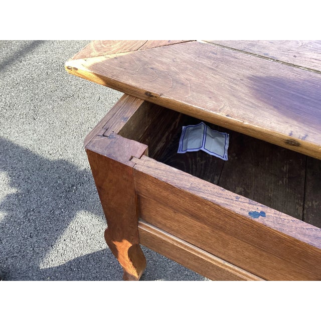 This antique food trunk was used in farmhouses to store food in the 19th century. Today, this piece will add charm and...