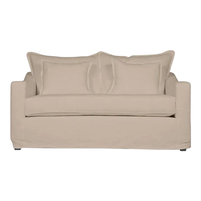 Moss Home Darcy Loveseat 64"W, Safari Oatmeal For Sale