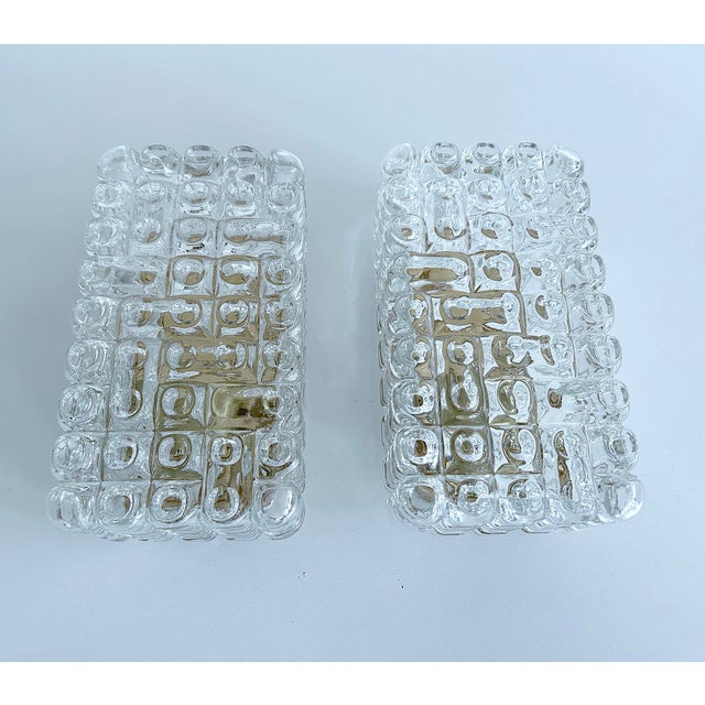 Gold Vintage Buuble Glass Sconces from Erco, 1960s, Set of 2 For Sale - Image 8 of 18