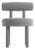 Collector Moca Chair in Boucle Light Grey by Studio Rig For Sale