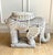 Hollywood Regency 1970s White Wicker Elephant Side /Drinks Table, Trunk Up For Sale - Image 3 of 8