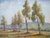 1970s California Plein Air Impressionist Landscape Signed Oil on Canvas For Sale - Image 4 of 7