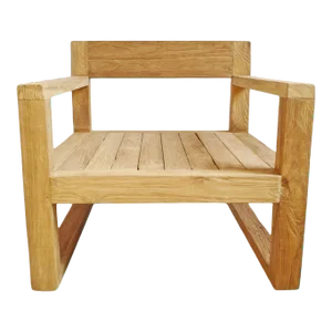 Outdoor Modern Teak Club Chair