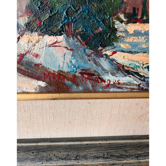 Marvin Mangus Alaskan Landscape Oil, Signed For Sale - Image 10 of 10