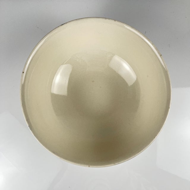 Vintage Semi-Porcelain Salad Bowl from Badonviller, 1920s For Sale - Image 3 of 9