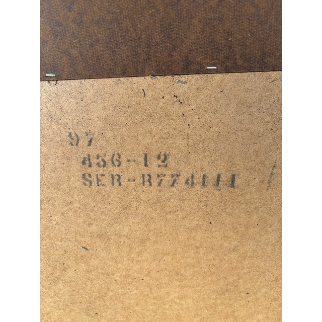 Mid 20th Century Lane Furniture Campaign Style 5 Drawer Walnut Wardrobe - Gentleman's Chest For Sale - Image 11 of 12