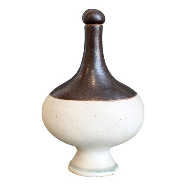 Vintage Italian Ceramic Amphora by Bruno Gambone, 1980s For Sale