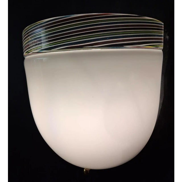 1960s Milky White Murano Sconce For Sale - Image 9 of 10