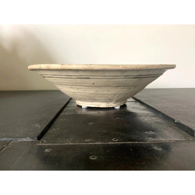 Antique Southeast Asian Ceramic Fish Bowl Thailand Sukhothai Period For Sale - Image 4 of 10