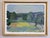 FIELDS BEYOND Size: 23.6 x 30.7 inches (including frame) Oil on canvas A wonderfully expressive mid-century landscape...