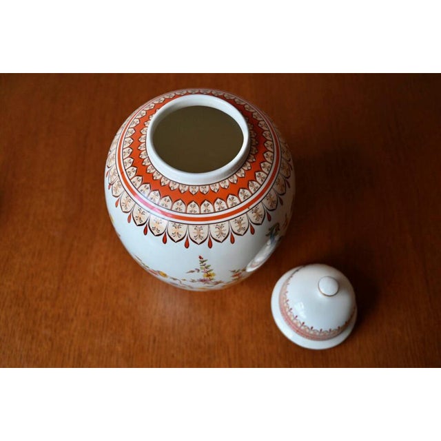 Boho Chic Lidded Vase with Birds Decor by Fg. Fratelli Gialletti For Sale - Image 3 of 10