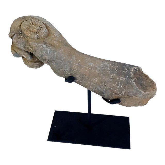 Reclaimed Khmer Sculpture Fragment, Early 20th Century For Sale